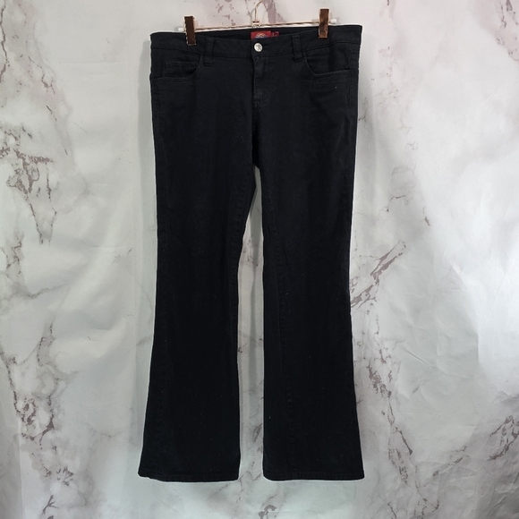 Dickies Jeans Women 9 X 30 Black Bootcut Flare Wide Y2K Pant Grunge Workwear - Picture 5 of 11